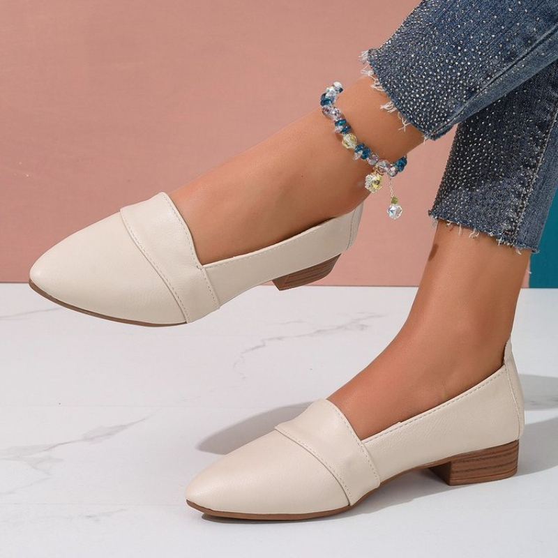 Sandals - Slip-on schoenen dames, platte damesschoenen, effen