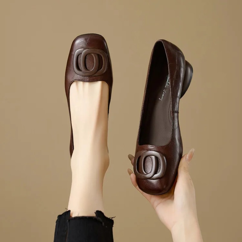 Heels - Franse stijl damesschoenen Pumps Leren schoenen