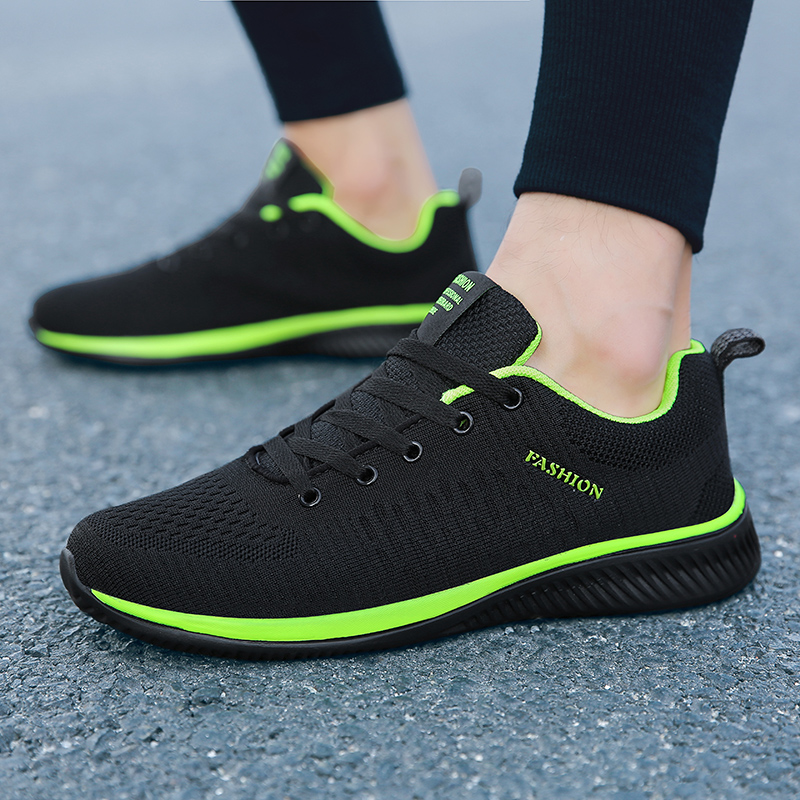 Knit Fabric Lace Up Sneakers - Maedef Sportschoenen Voor Heren Schoenen Sneakers