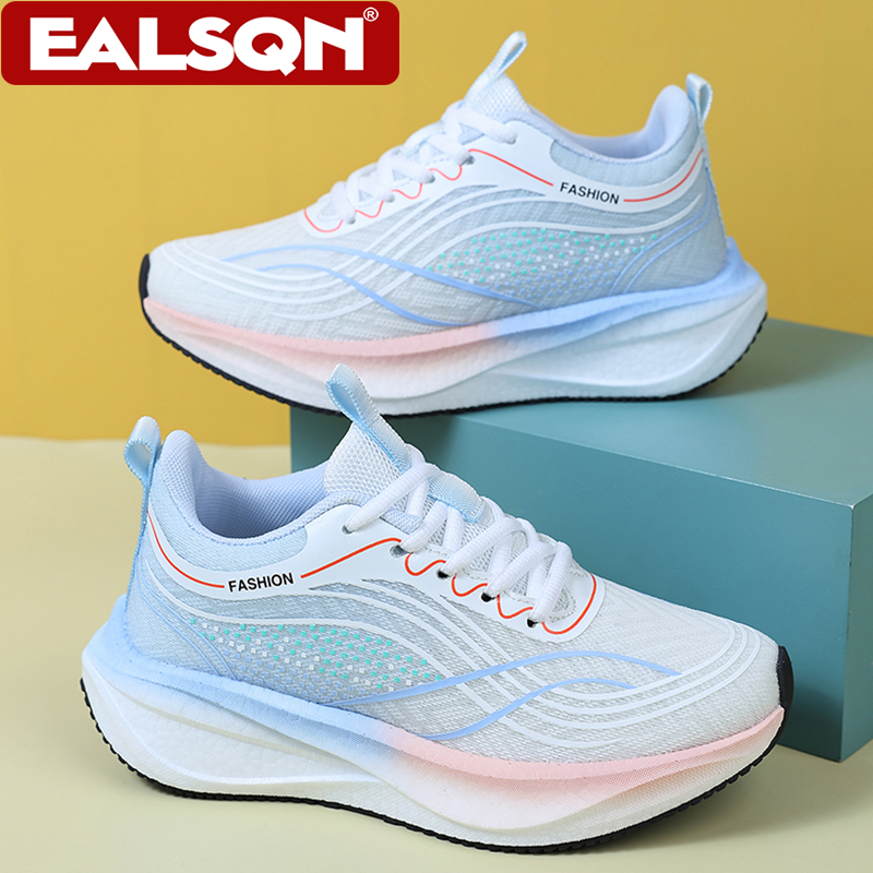 Breathable Mesh Athletic Shoes - Ultralichte, ademende witte sneakers voor dames,