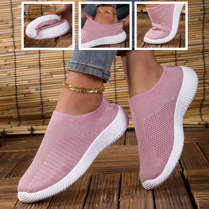 Breathable Mesh Athletic Shoes - Dames Sneakers Ademend Gebreid Mesh Comfortabele