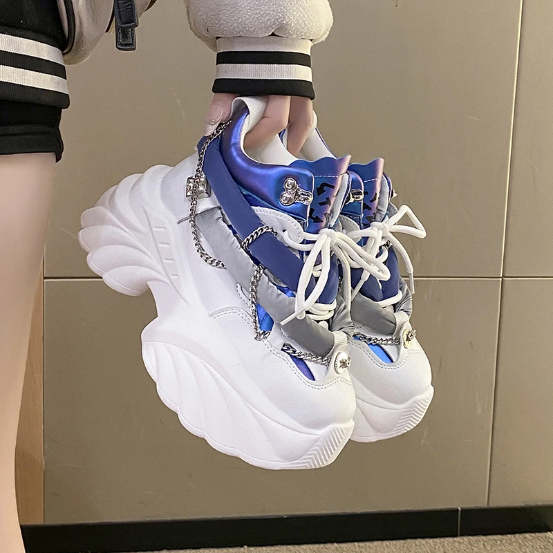 Breathable Mesh Athletic Shoes - Mooie Kawaii Dames sneakers wedge casual