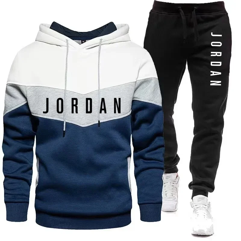 Sneakers - Heren Jordan Letter Print Trainingspak Kleurblok
