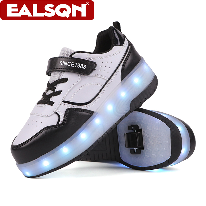 Running Shoes - Nieuwe kinder LED lichtgevende rolschaatsen met