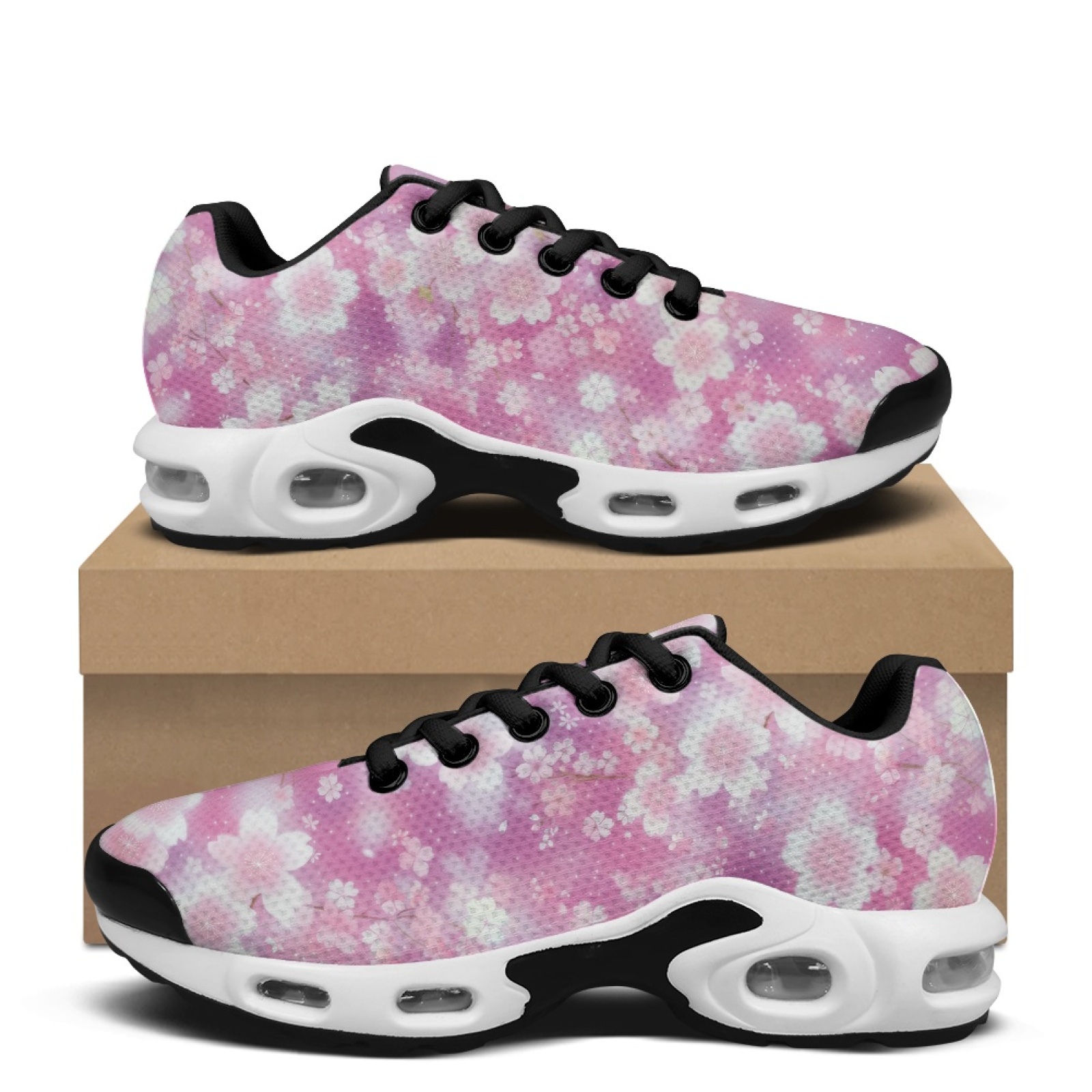 Air Cushion Jogger Shoes Men - PENSTROLL Roze Bloemenpatroon Air Cushion Mesh