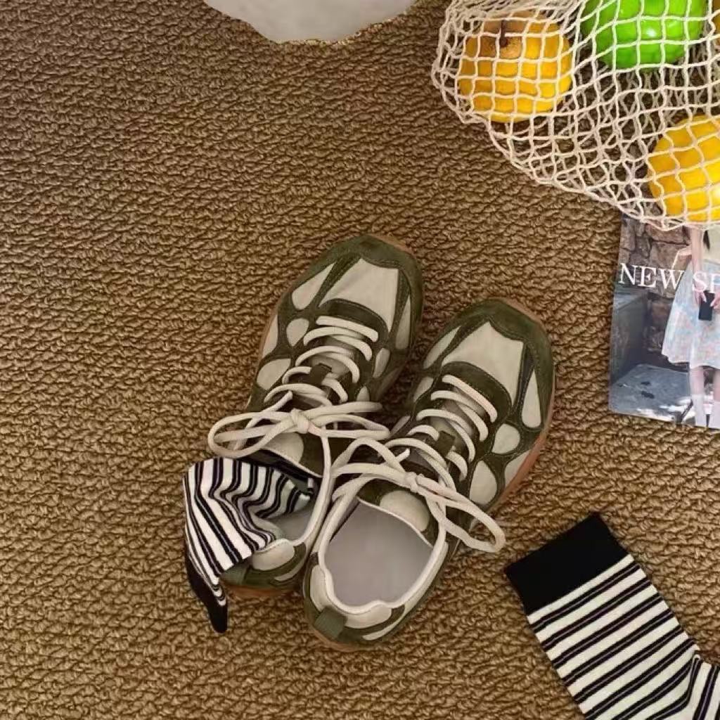 Vintage patchwork veterschoene - Sneakers recensie en prijs