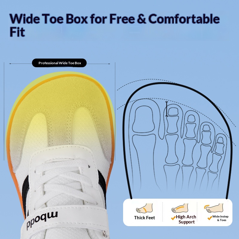 Kinderslip-on schoenen voor pe - Wide Toe Box Running Sneakers recensie en prijs
