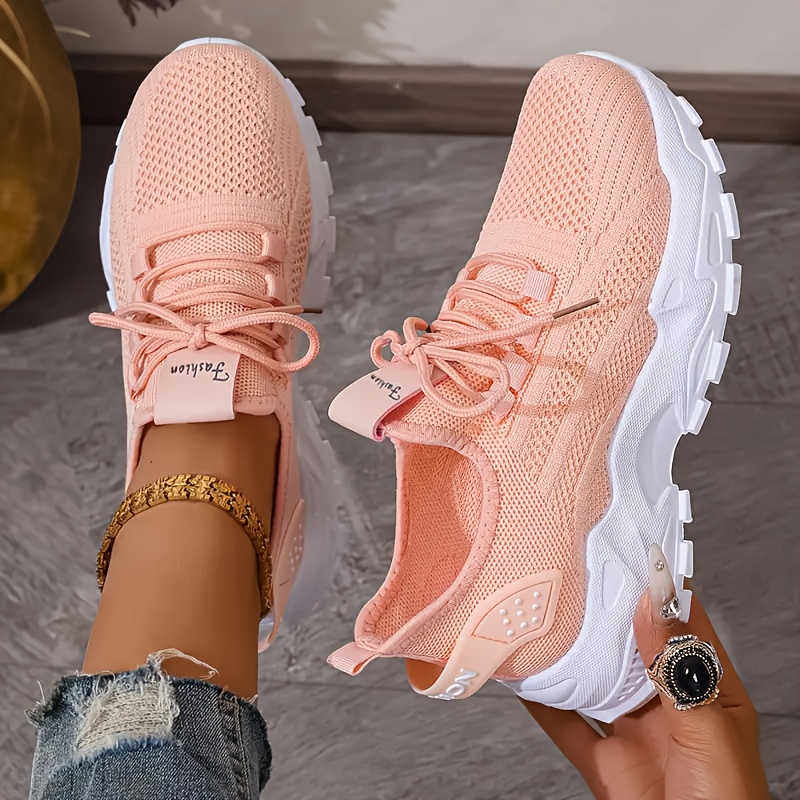 Ademende gebreide sneakers Mod - Knit Fabric Lace Up Sneakers recensie en prijs