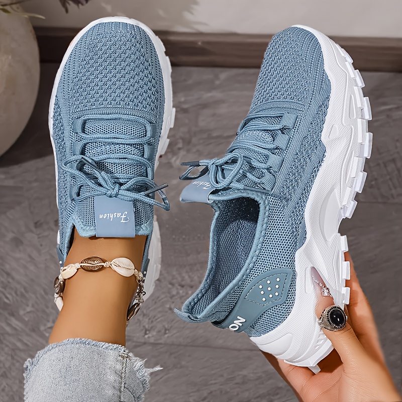 Ademende gebreide sneakers Mod - Knit Fabric Lace Up Sneakers recensie en prijs