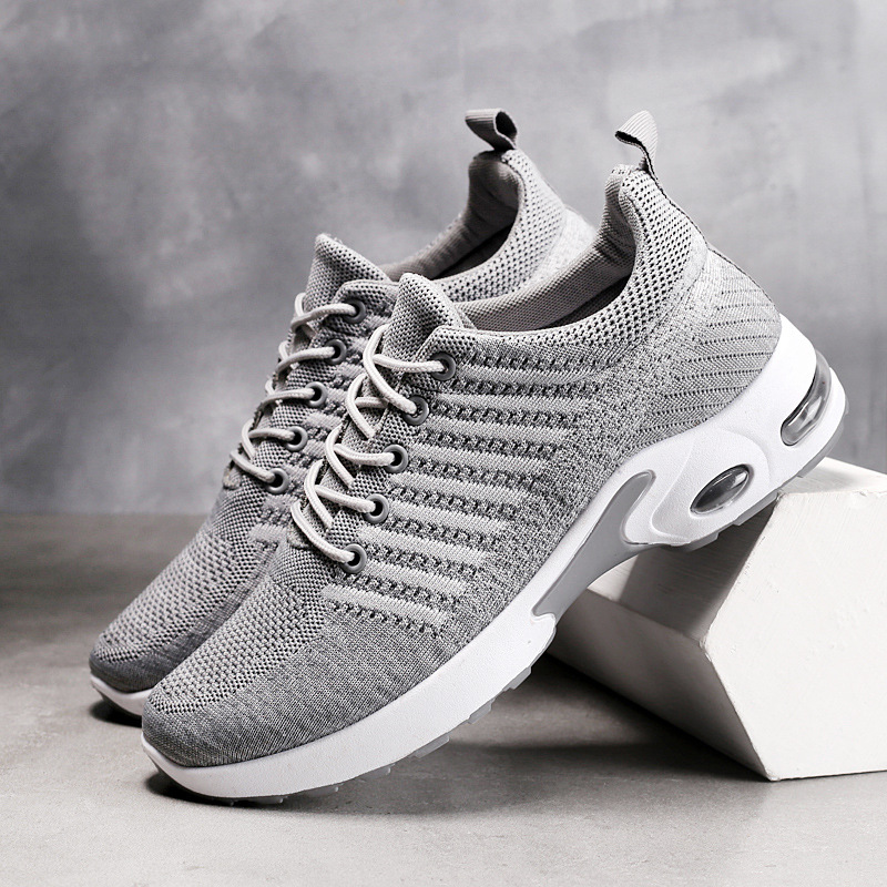 Herensneakers Gebreide schoene - Knit Fabric Lace Up Sneakers recensie en prijs