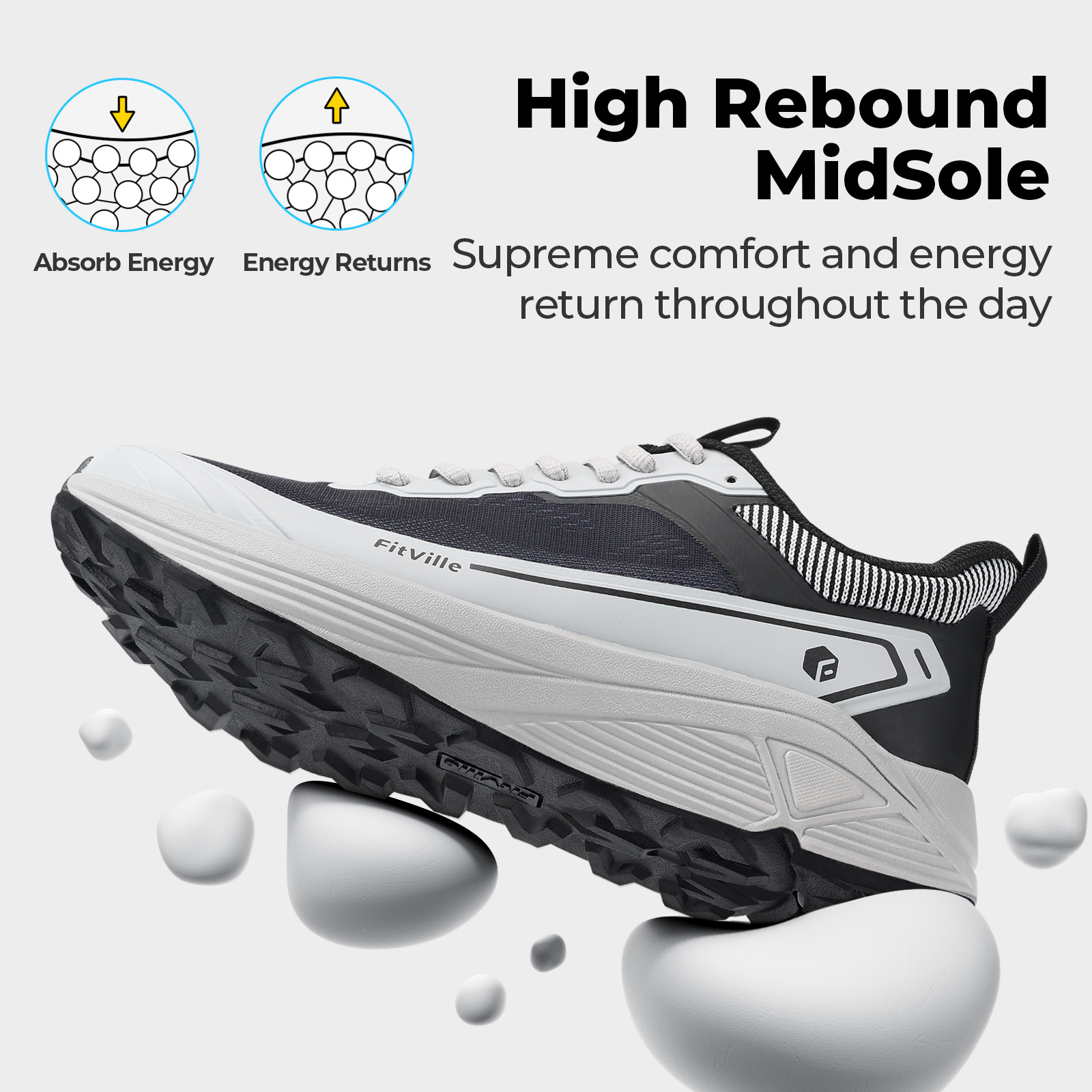 FitVille brede sportschoenen S - Anti Slip Trail Running Sneakers recensie en prijs