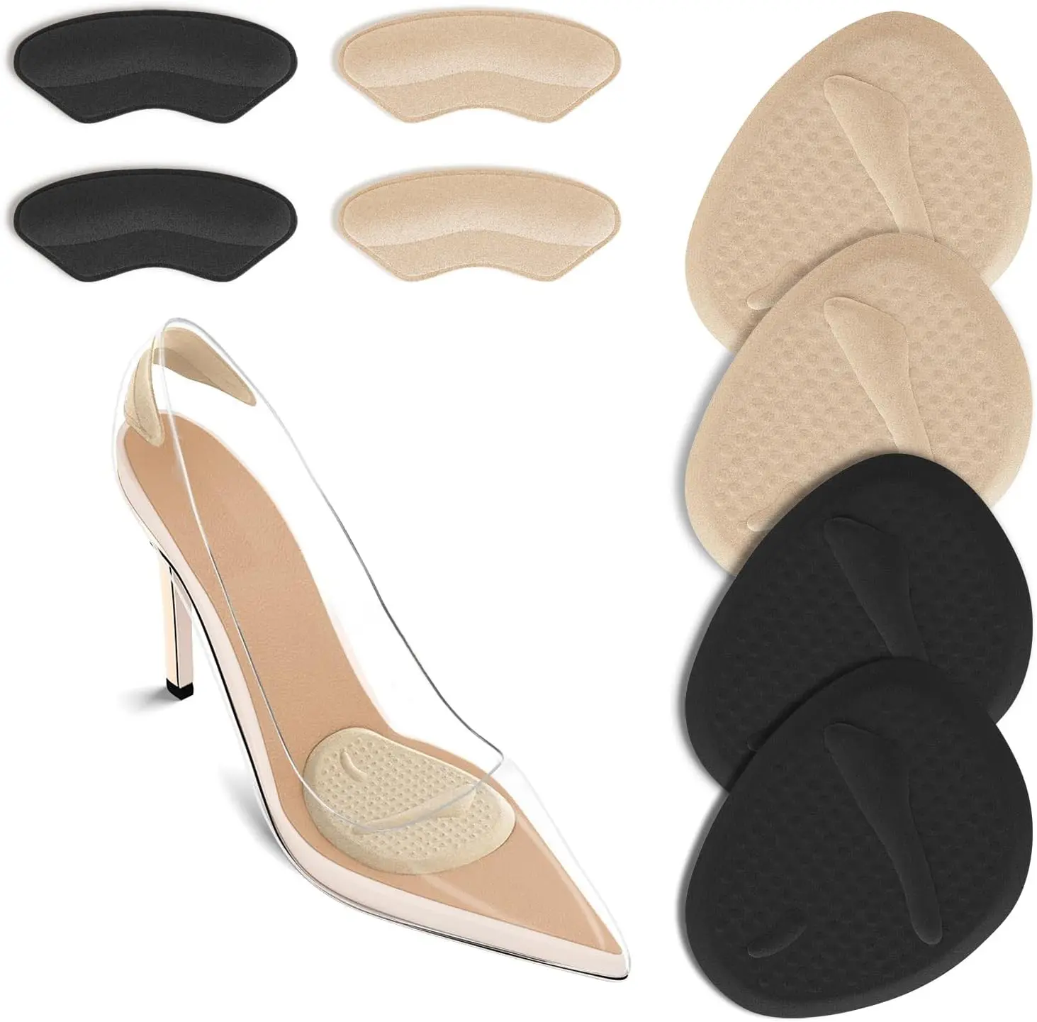 2 sets hielkussentjes, voetzoo - Heels recensie en prijs