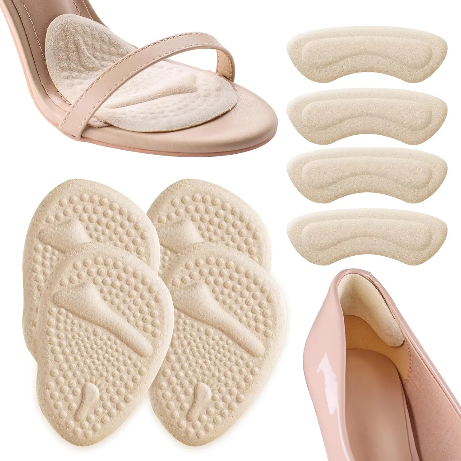 2 sets hielkussentjes, voetzoo - Heels recensie en prijs